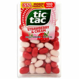 Tic Tac Strawberry & Cream Dispensers: 12-Piece Box