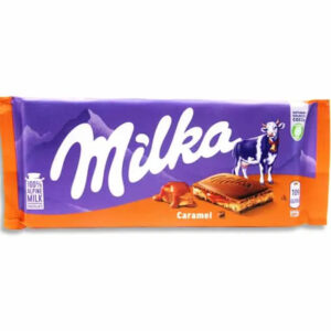 Milka Caramel Milk Chocolate Bars: 23-Piece Box