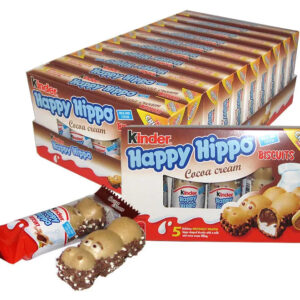 Kinder Happy Hippo Cocoa Cream Biscuits: 10-Pack Case