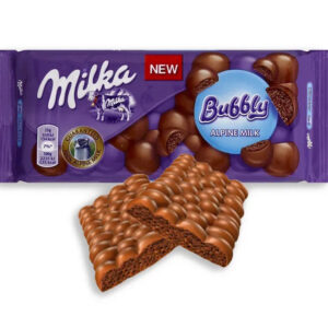 Milka Bubbly Milk Chocolate Bars: 14-Piece Box