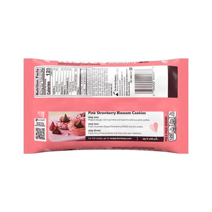Hershey's Kisses Valentine's Day Chocolate Dipped Strawberry Candy: 9-Ounce Bag - Image 2