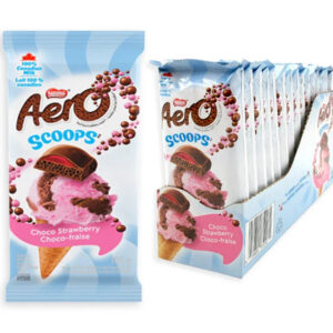 Nestle Aero Scoops Choco Strawberry Chocolate Bars: 15-Piece Box