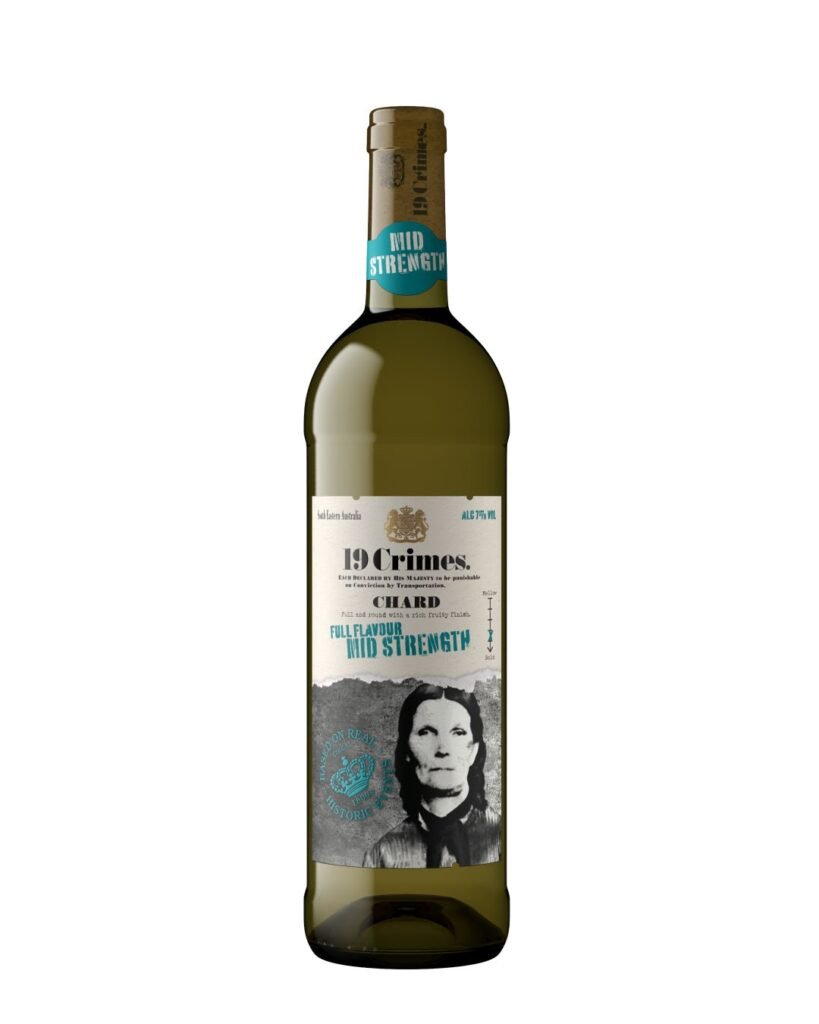 Wholesale 19 Crimes Mid Strength Chardonnay White Wine 75 cl