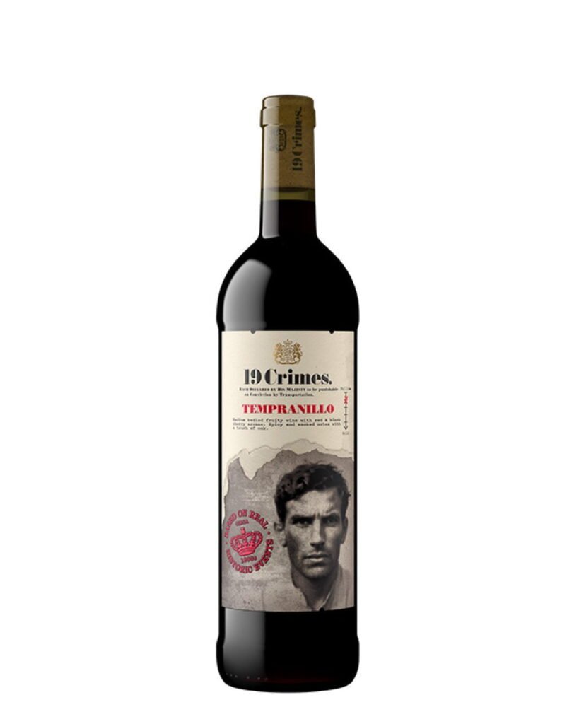 Wholesale 19 Crimes Tempranillo Red Wine 75 cl