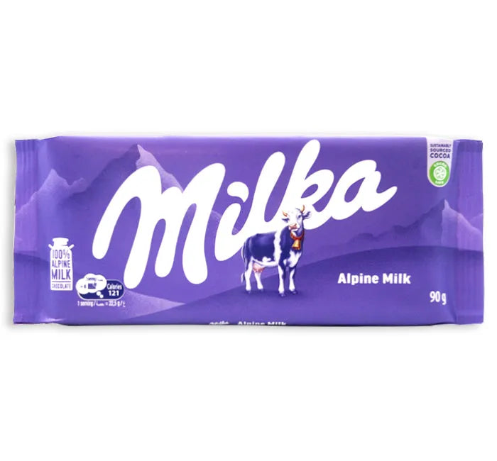 Milka Alpine Milk Chocolate Bars: 25-Piece Box - Image 2