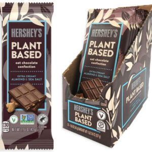 Hershey's Plant Based Oat Chocolate Candy Bars - Almond & Sea Salt: 12-Piece Box