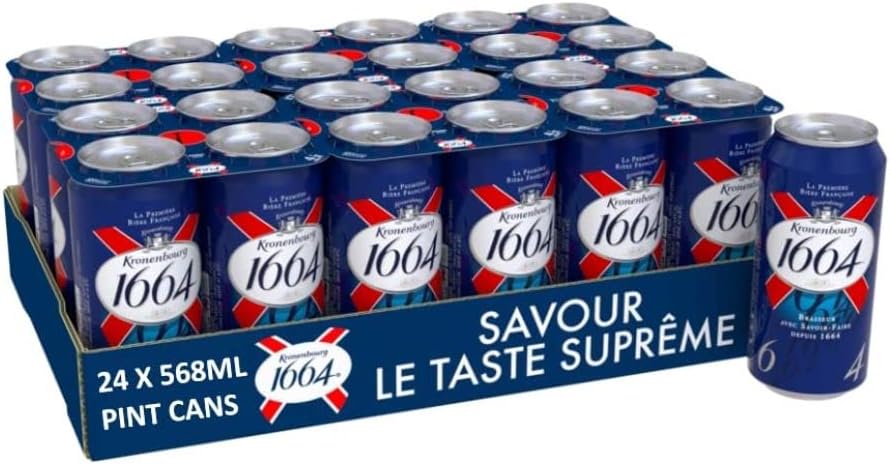 Kronenbourg 1664 Beer Cans 24 x 568ml