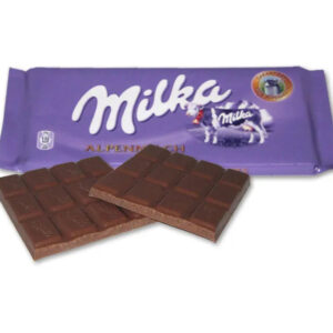Milka Alpine Milk Chocolate Bars: 25-Piece Box