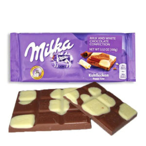 Milka Happy Cow Milk & White Chocolate Bars: 23-Piece Box