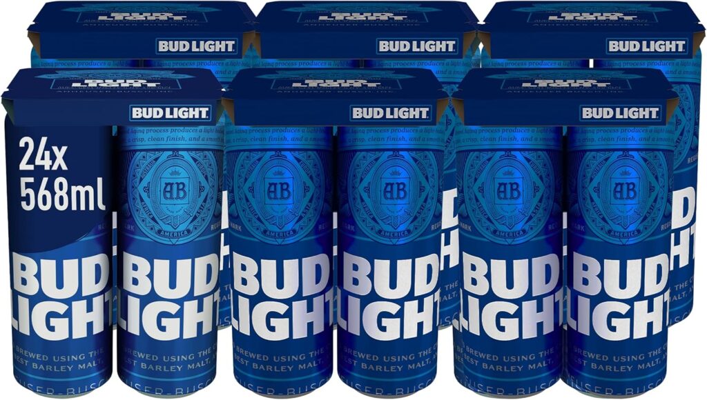Wholesale Bud Light Lager Beer Can 24 x 568ml 3.5% Lager