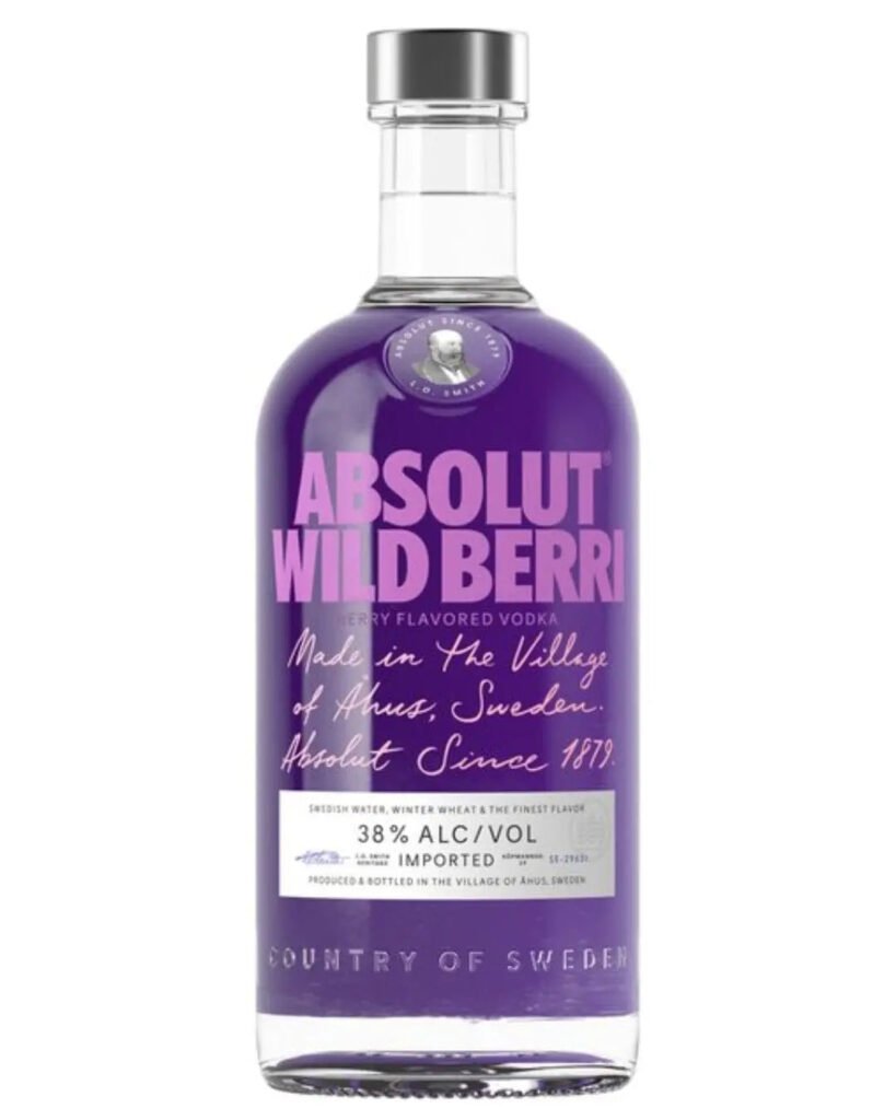 Wholesale Absolut Wild Berri Flavoured Vodka 70 cl
