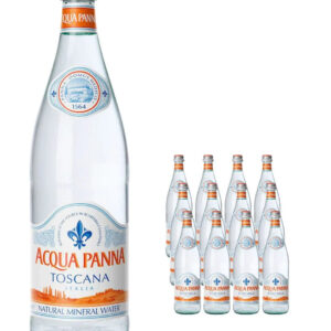 Acqua Panna Still Mineral Water Glass Bottle Multipack, 12 x 75 cl