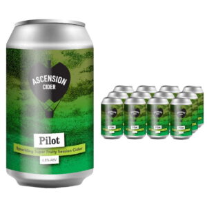 Ascension Pilot Medium Apple Cider Can Multipack, 12 x 330 ml