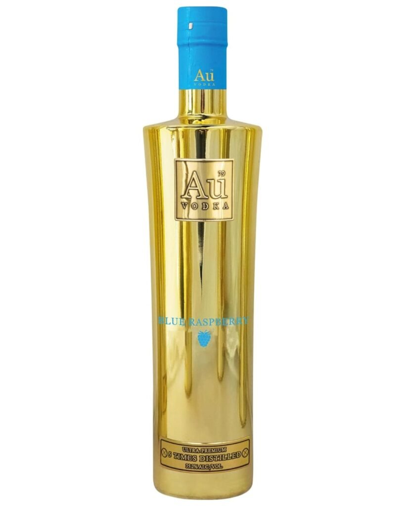 Wholesale Au Vodka Blue Raspberry Flavoured Vodka 35 cl