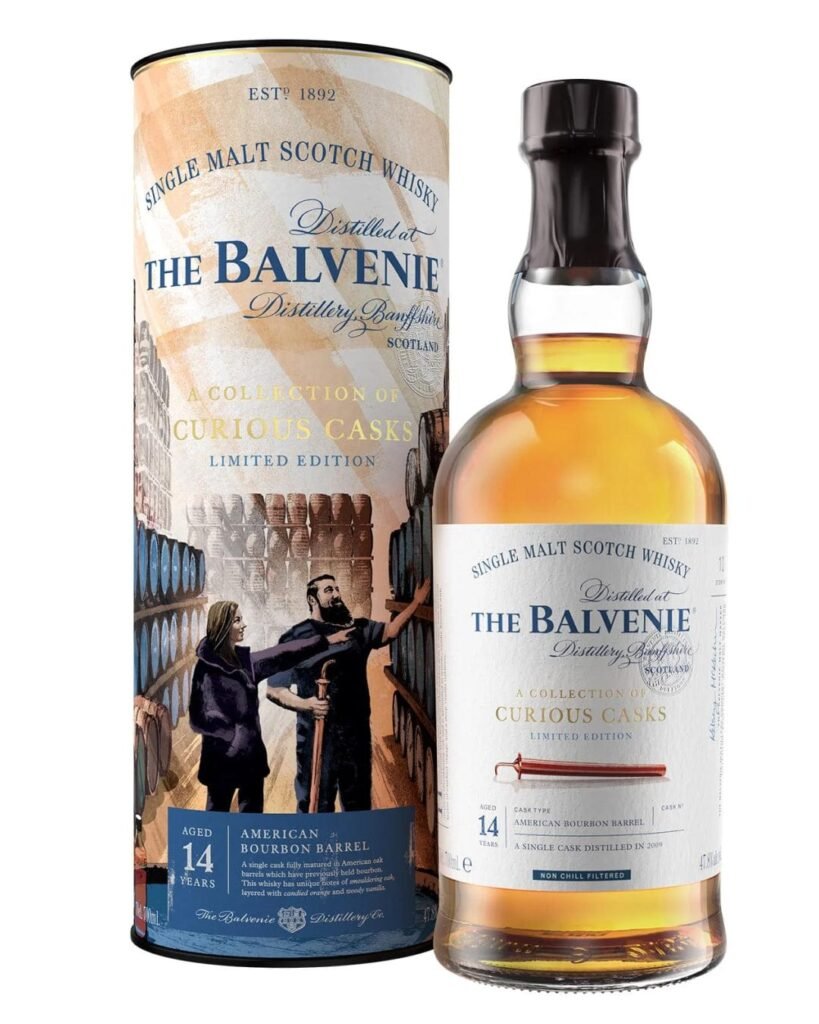 Wholesale Balvenie 14 Year Old Collection of Curious Cask Bourbon 70 cl