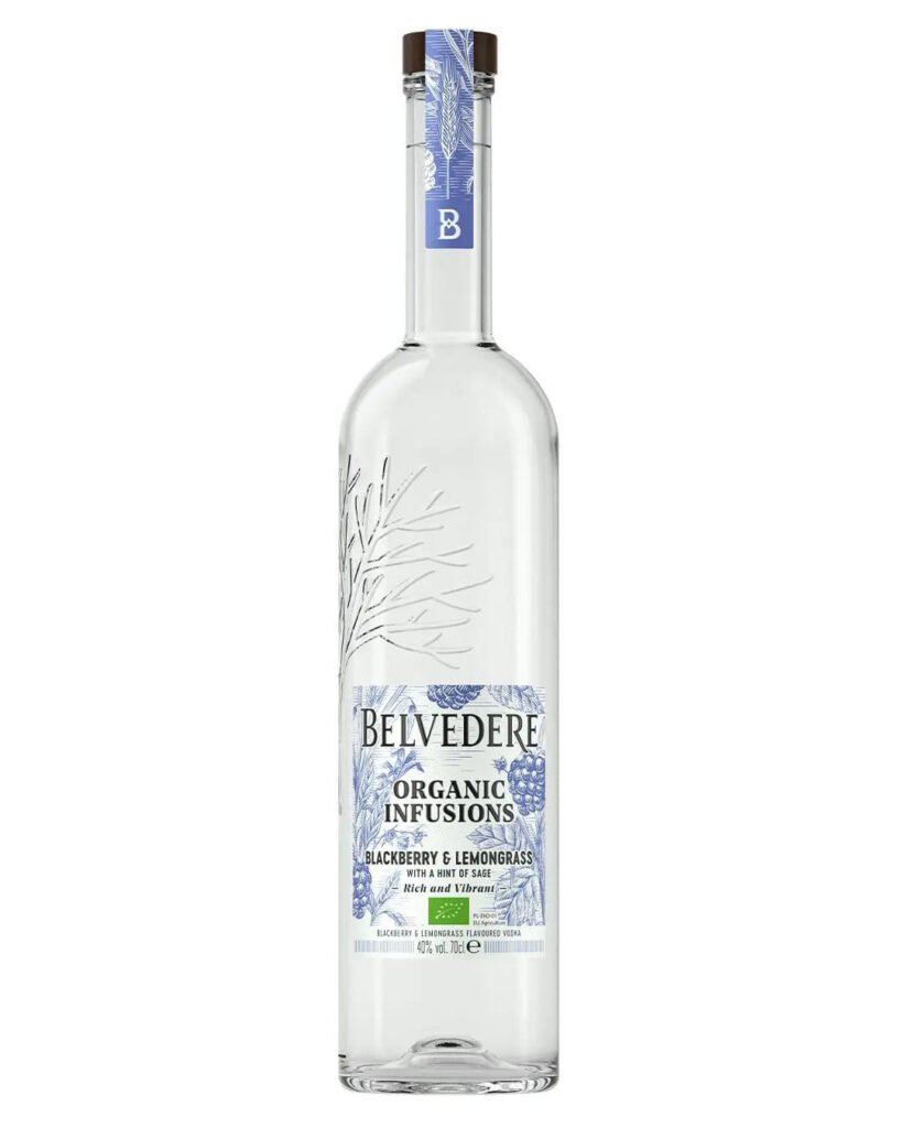 Wholesale Belvedere Organic Infusions Blackberry & Lemongrass Vodka 70 cl