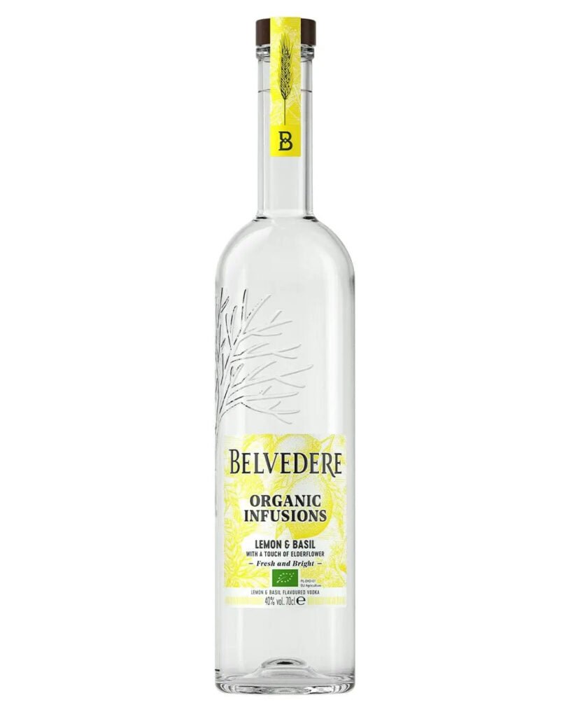 Wholesale Belvedere Organic Infusions Lemon & Basil Vodka 70 cl