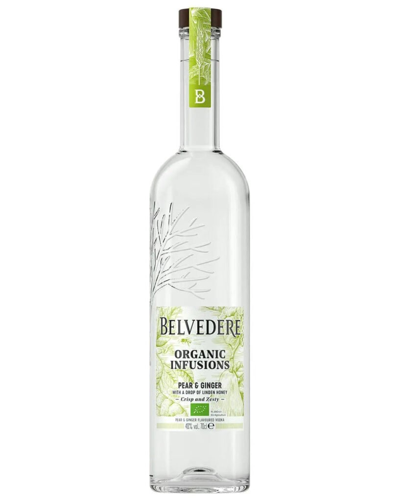 Wholesale Belvedere Organic Infusions Pear & Ginger Vodka 70 cl