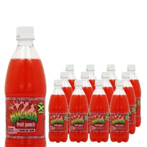Bigga Fruit Punch Flavoured Soft Drink Multipack, 12 x 600 ml
