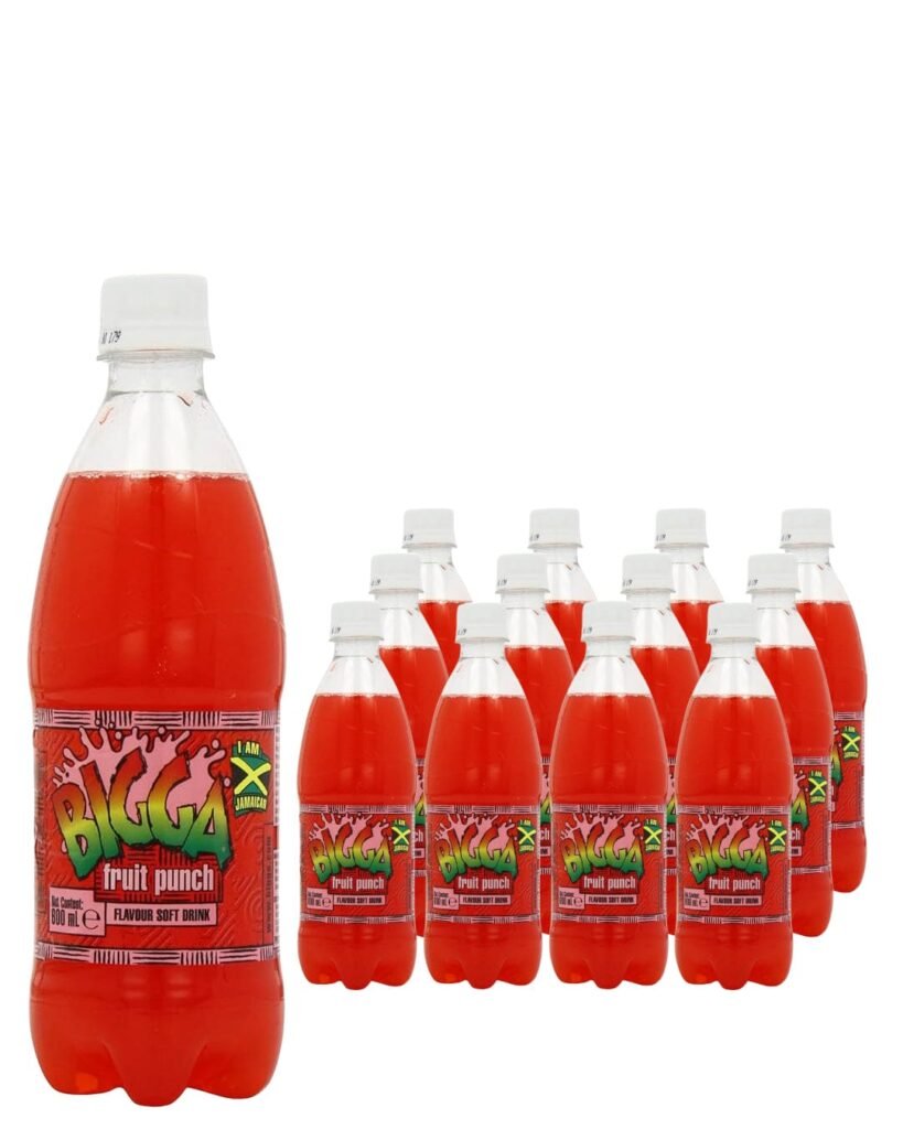 Wholesale Bigga Fruit Punch Flavoured Soft Drink Multipack 12 x 600 ml