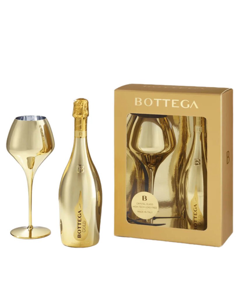Wholesale Bottega Confezione Gold and Magnifico Gold Glass Prosecco 75 cl