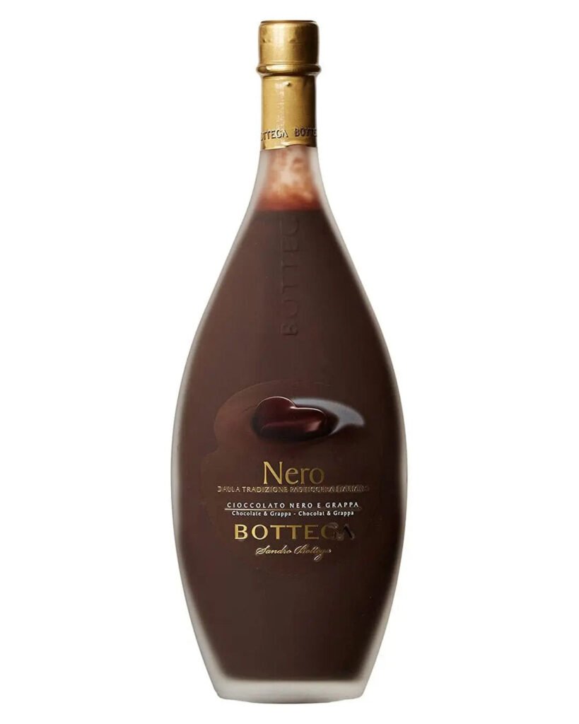 Wholesale Bottega Nero Cioccolato Nero e Grappa Liqueur 50 cl
