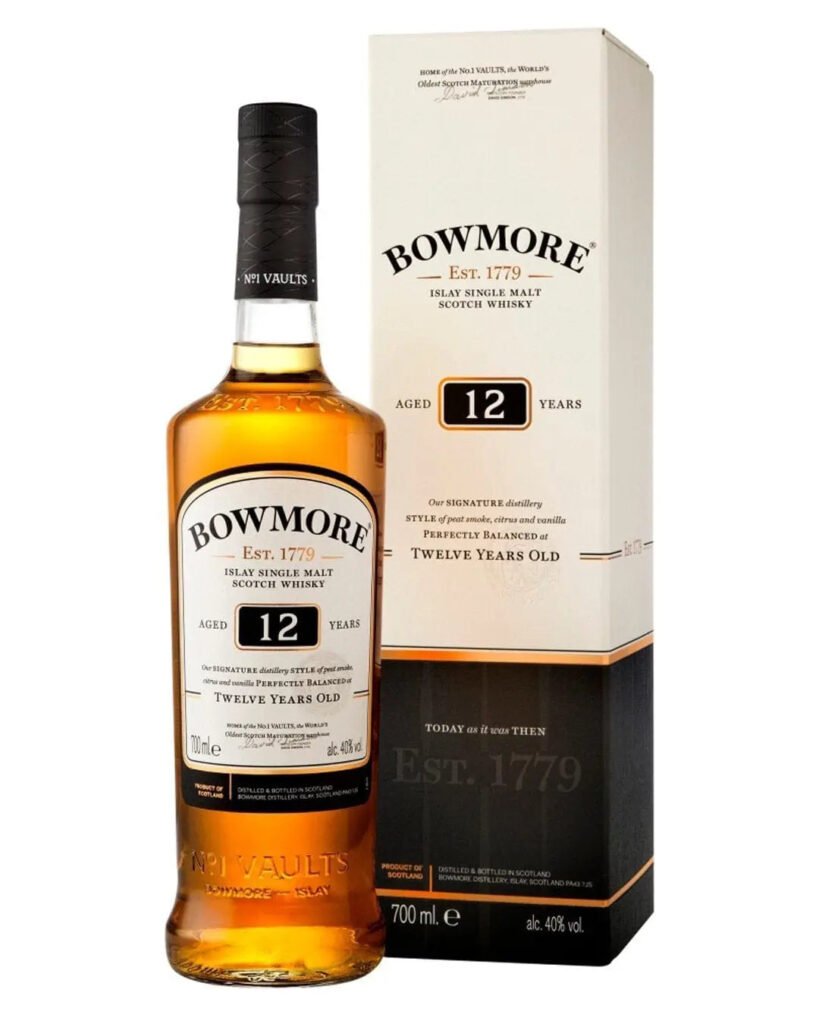 Wholesale Bowmore 12 Year Old Whisky 70 cl
