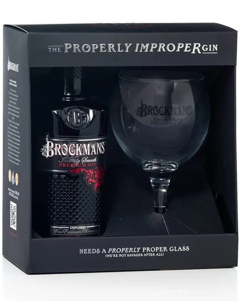Wholesale Brockmans Intensely Smooth Gin Gift Pack with Glass 70 cl