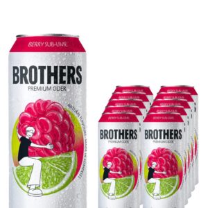 Brothers Berry Sub-Lime Cider Can Multipack, 10 x 500 ml