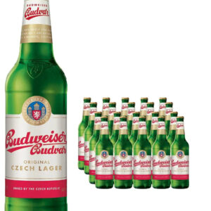 Budweiser Budvar Beer Bottle Multipack, 20 x 500 ml