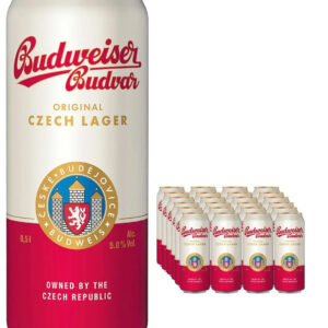 Budweiser Budvar Czech Pilsner, 24 x 500 ml