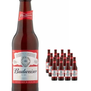 Budweiser Premium Lager Bottle Multipack, 12 x 300 ml