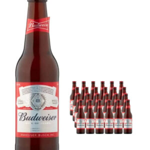 Budweiser Premium Lager Bottle Multipack, 24 x 330 ml