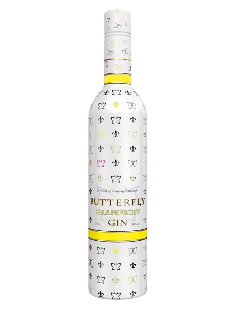 Wholesale Butterfly Grapefruit Gin 70 cl