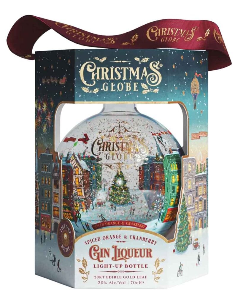 Wholesale Christmas Globe Orange & Cranberry Gin Liqueur 70 cl