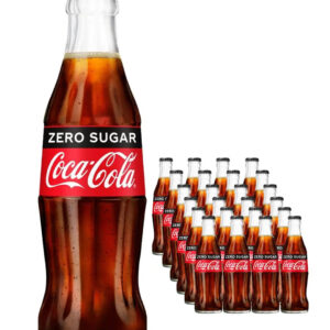 Coca-Cola Coke Zero Glass Bottle Multipack, 24 x 200 ml