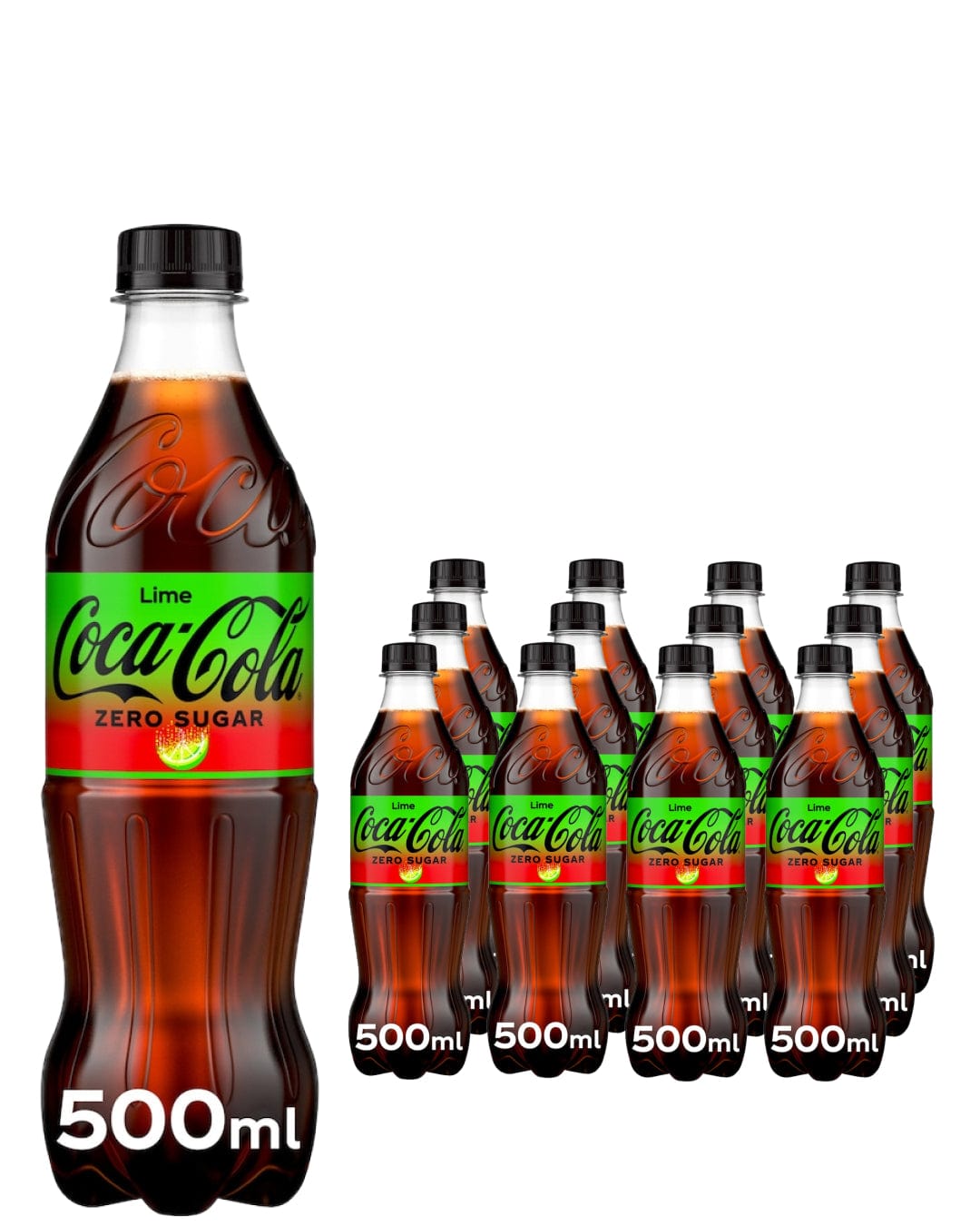 Coca-Cola Zero Sugar Lime Multipack, 12 x 500 ml
