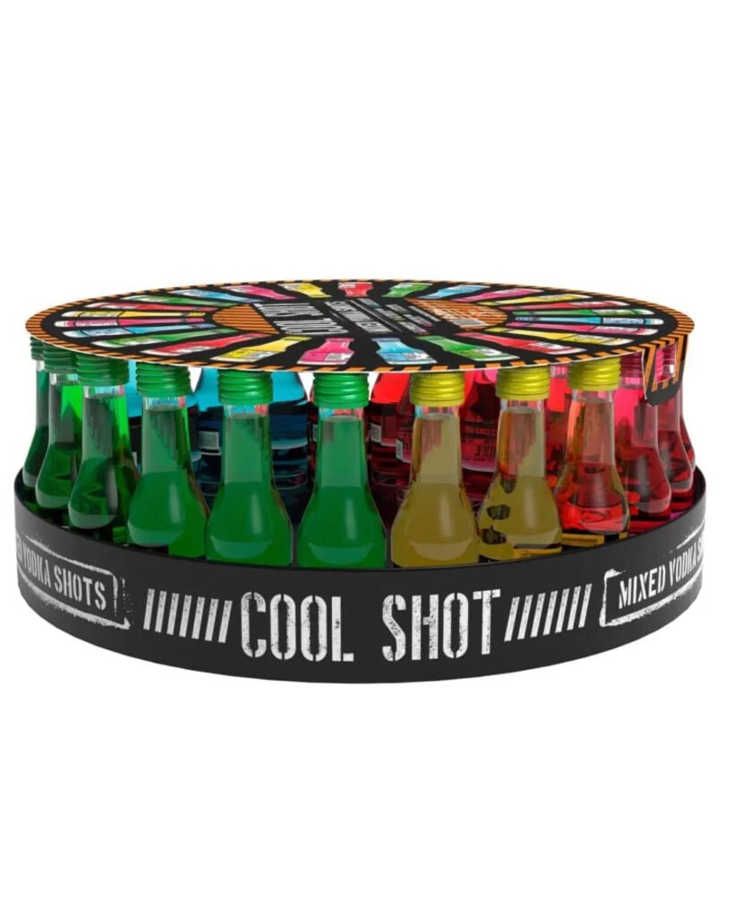 Wholesale Cool Shot Mixed Vodka Shots Carousel 61 x 20 ml