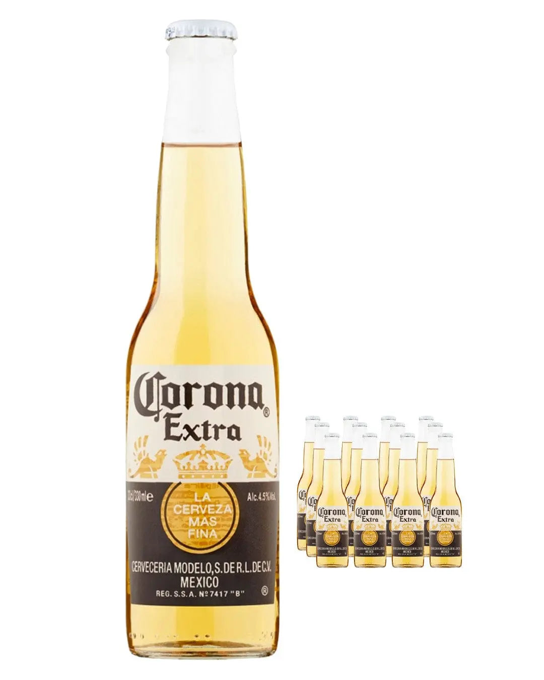 Corona Extra Lager Beer Bottle Multipack, 12 x 330 ml