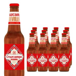Cruzcampo Sevilla Lager Beer Bottle Multipack, 12 x 330 ml
