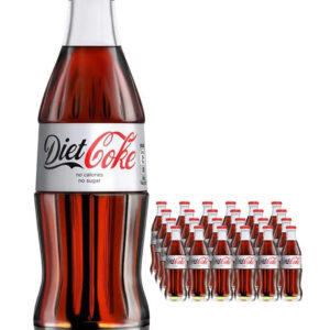 Diet Coca-Cola Glass Bottles Multipack, 24 x 330 ml