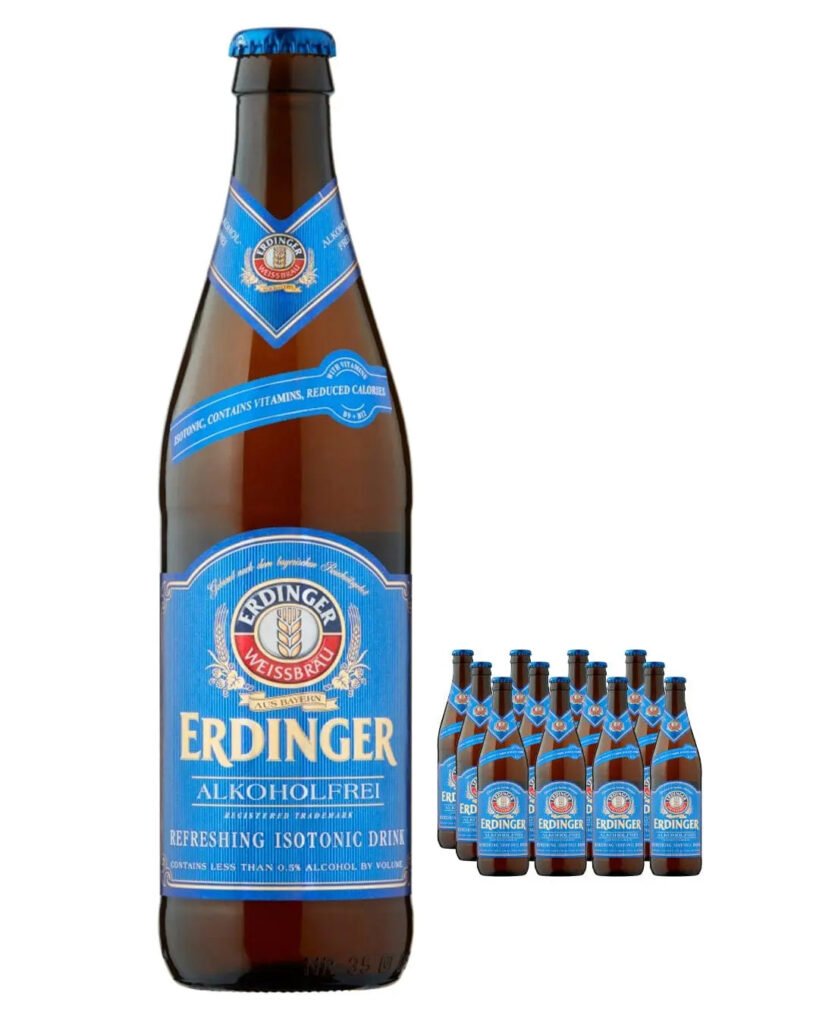 Wholesale Erdinger Alkoholfrei Alcohol Free Wheat Beer Glass Botlle Multipack 12 x 500 ml