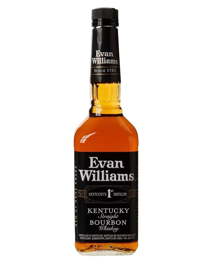 Wholesale Evan Williams Kentucky Black Label Straight Bourbon Whiskey 70 cl