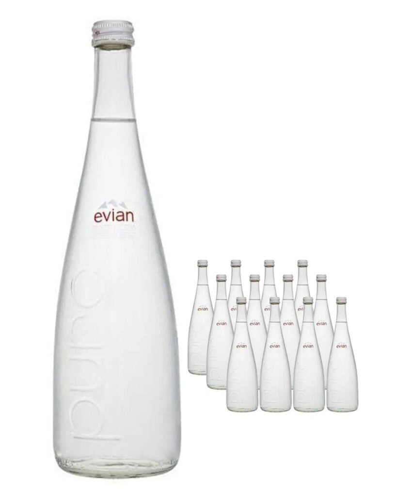 Wholesale Evian Glass Bottle Multipack 12 x 750 ml