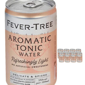 Fever-Tree Refreshingly Light Aromatic Tonic Water Fridge Pack, 8 x 150 ml