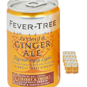 Fever-Tree Refreshingly Light Ginger Ale Fridge Pack, 8 x 150 ml
