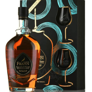 Frapin V.S.O.P. Grande Champagne Cognac & Glasses Gift Pack, 70 cl