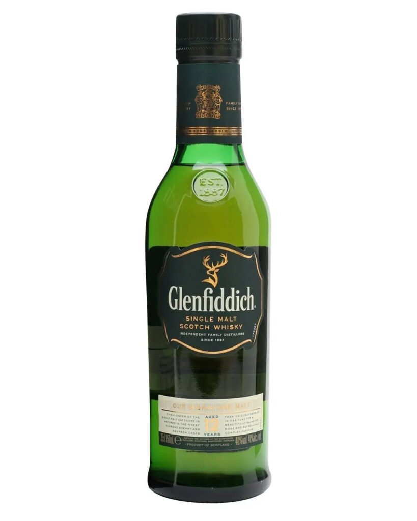 Wholesale Glenfiddich 12 Year Old Single Malt Scotch Whisky Half Bottle 35 cl