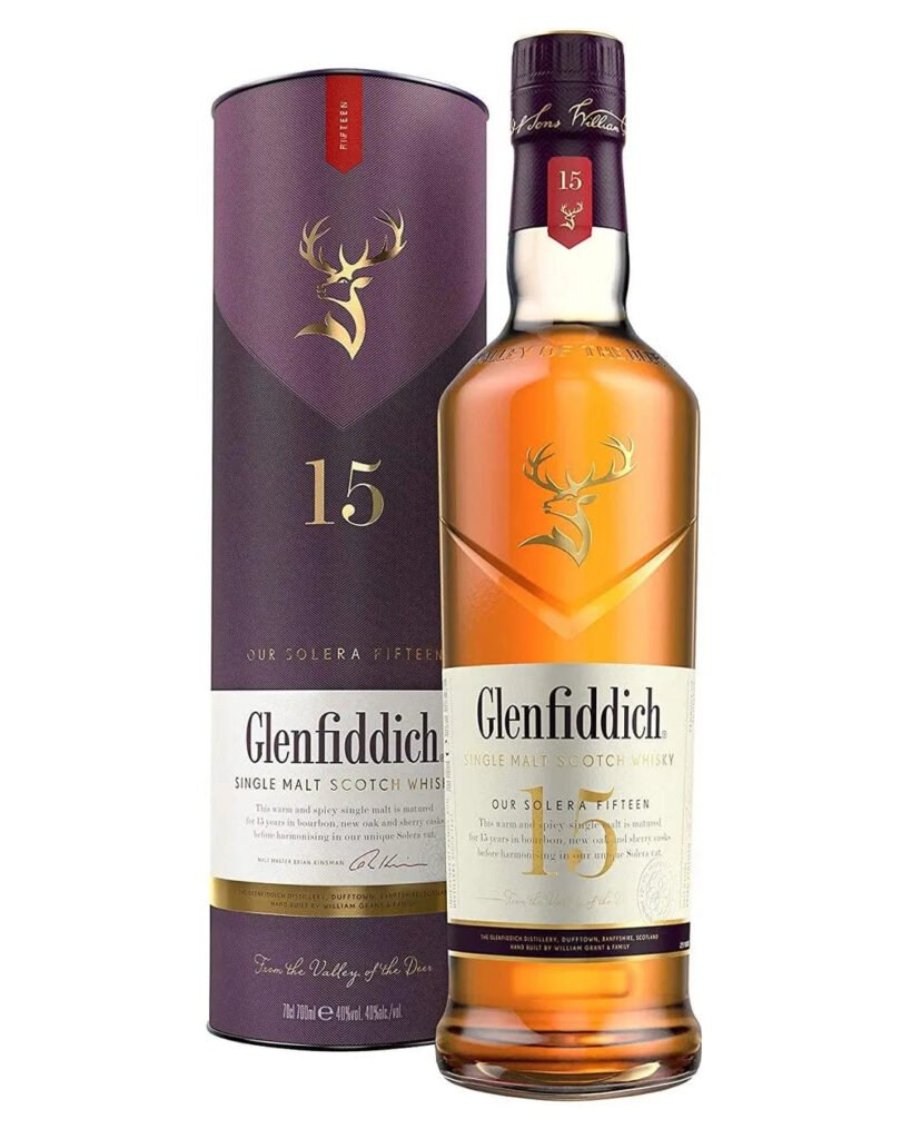 Wholesale Glenfiddich Solera 15 Year Old Single Malt Scotch Whisky 70 cl