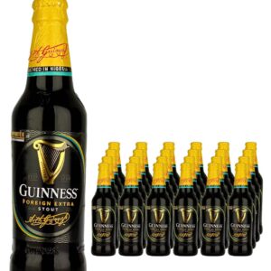Guinness Nigerian Foreign Extra Stout Beer Bottle Multipack, 24 x 325 ml